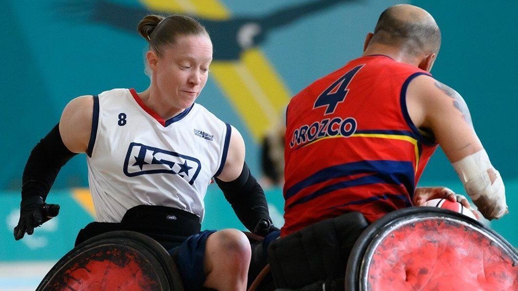 SLU professor makes history as a Paralympian. But her love of wheelchair rugby is not new.